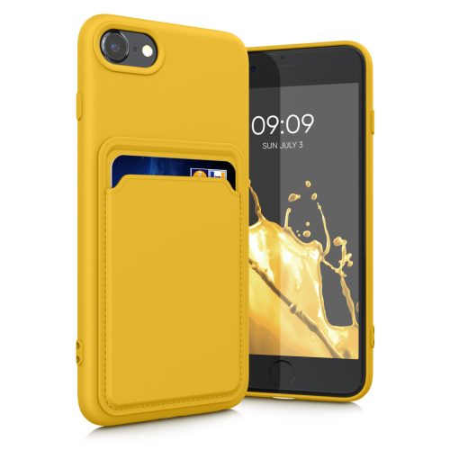 Θήκη Kwmobile για Apple iPhone SE (2022)/iPhone SE (2020)/iPhone 8, Κίτρινη, Σιλικόνη, 55117.165