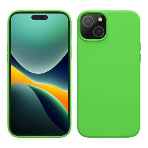 Θήκη Kwmobile για Apple iPhone 15, Πράσινη, Σιλικόνη, 61953.159
