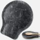 Set 2 suporturi pentru lingura Navaris din marmura, antiderapante, negru, 61947.02
