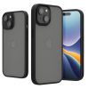 Θήκη Kwmobile για Apple iPhone 15, Μαύρη/Διαφανής, Πολυανθρακικό, 61961.01