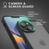 Θήκη Kwmobile για Apple iPhone 15, Μαύρη/Διαφανής, Πολυανθρακικό, 61961.01