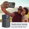 Θήκη Kwmobile για Apple iPhone 15, Μαύρη/Διαφανής, Πολυανθρακικό, 61961.01
