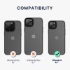 Θήκη Kwmobile για Apple iPhone 15, Μαύρη/Διαφανής, Πολυανθρακικό, 61961.01