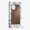 Θήκη Kwmobile για Apple iPhone 15, Καφέ, Ξύλο/Σιλικόνη, 62011.01