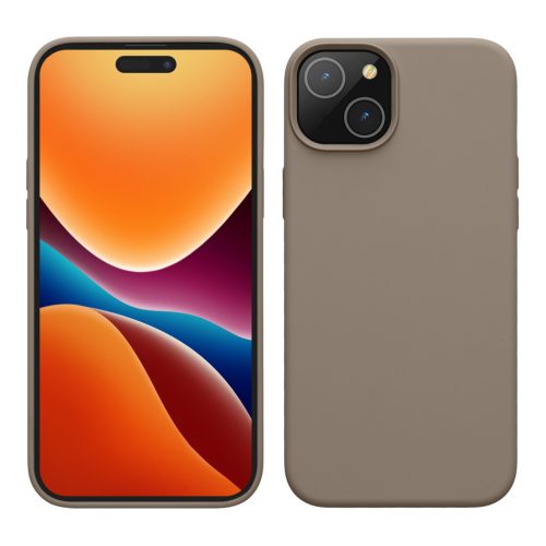 Θήκη Kwmobile για Apple iPhone 15, Μπεζ, Σιλικόνη, 61953.43