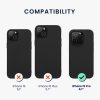 Θήκη Kwmobile για Apple iPhone 15 Pro, Μαύρη, Σιλικόνη, 61955.01