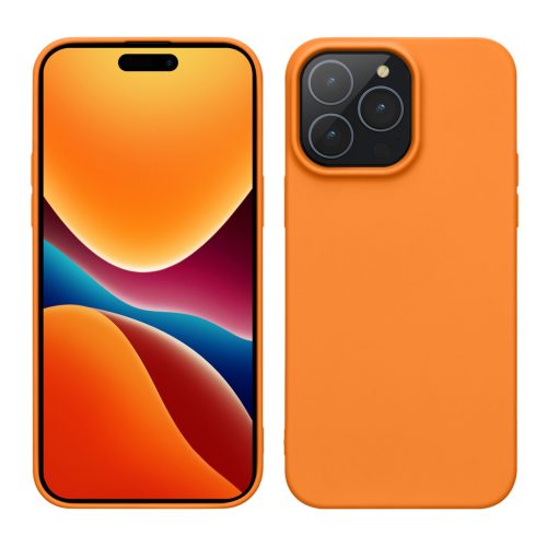 Θήκη Kwmobile για Apple iPhone 15 Pro, Πορτοκαλί, Σιλικόνη, 61959.15