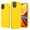 Θήκη Kwmobile για Apple iPhone 15, Κίτρινη, Σιλικόνη, 61953.165