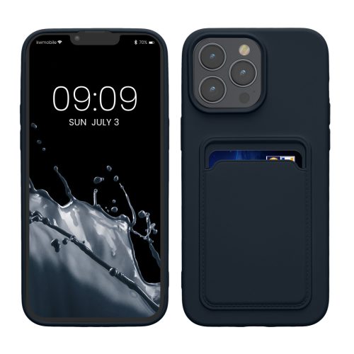 Θήκη Kwmobile για Apple iPhone 15 Pro Max, Σκούρο Μπλε, Σιλικόνη, 62020.17