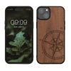 Θήκη Kwmobile για Apple iPhone 15 Plus, Καφέ, Ξύλο/Σιλικόνη, 62012.01