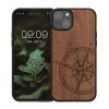 Θήκη Kwmobile για Apple iPhone 15 Plus, Καφέ, Ξύλο/Σιλικόνη, 62012.01