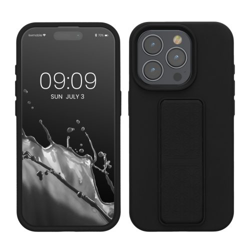Θήκη Kwmobile για Apple iPhone 15 Pro, Μαύρη, Σιλικόνη, 62015.01