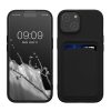 Θήκη Kwmobile για Apple iPhone 15, Μαύρη, Σιλικόνη, 62017.01