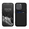 Θήκη Kwmobile για Apple iPhone 15 Pro, Μαύρη, Σιλικόνη, 62019.01
