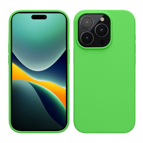 Θήκη Kwmobile για Apple iPhone 15 Pro, Πράσινη, Σιλικόνη, 61955.159