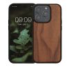 Θήκη Kwmobile για Apple iPhone 15 Pro, Καφέ, Ξύλινη/Σιλικόνη, 62009.18