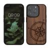 Θήκη Kwmobile για Apple iPhone 15 Pro, Καφέ, Ξύλο/Σιλικόνη, 62013.01