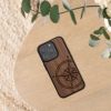 Θήκη Kwmobile για Apple iPhone 15 Pro, Καφέ, Ξύλο/Σιλικόνη, 62013.01