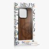 Θήκη Kwmobile για Apple iPhone 15 Pro, Καφέ, Ξύλο/Σιλικόνη, 62013.01