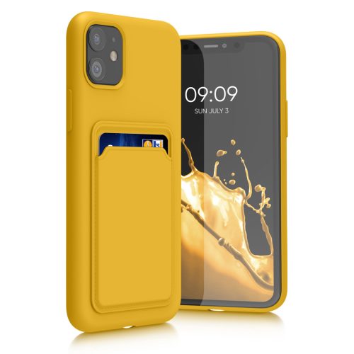 Θήκη Kwmobile για Apple iPhone 11, Κίτρινη, Σιλικόνη, 55114.165
