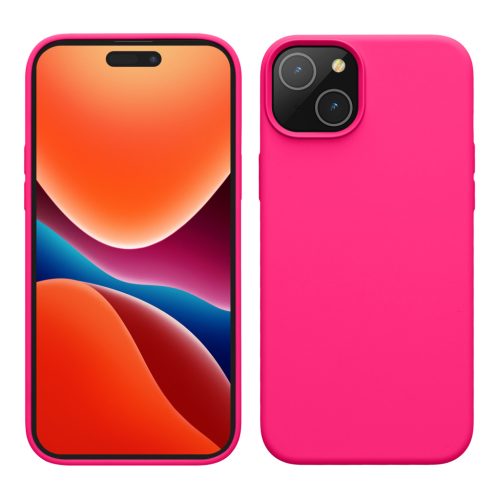 Θήκη Kwmobile για Apple iPhone 15 Plus, Ροζ, Σιλικόνη, 61954.77
