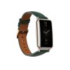 Λουράκι Kwmobile για Huawei Watch Fit mini, Πράσινο/Καφέ, Φυσικό δέρμα, KWM0000174K006C