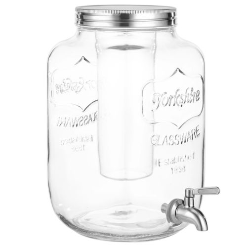 Dozator bauturi Navaris, 8L, robinet inox, infuzor fructe si insertie gheata, NAV000011FD002C