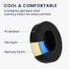 Σετ 2 μαξιλαριών αυτιού Kwmobile Cooling Gel για Beyerdynamic DT 880, Μαύρο, Οικολογικό δέρμα, KWM000024SD001C