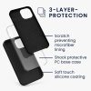 Θήκη Kwmobile για Apple iPhone 13 Mini, Μαύρη, Σιλικόνη, KWM000013OU053C