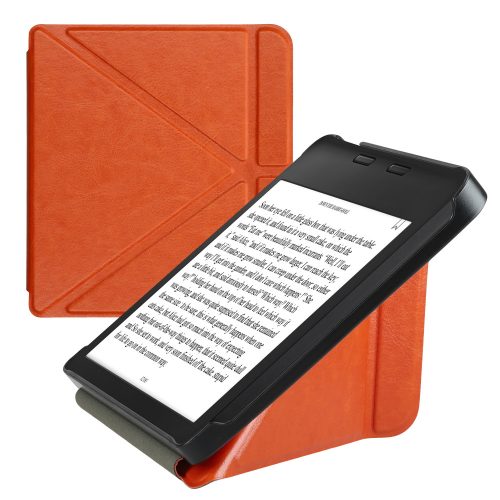 Κάλυμμα Kwmobile για Kobo Libra 2, Καφέ, Οικολογικό δέρμα, KWM000014AZ018C