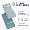 Θήκη Kwmobile για Google Pixel 6a, Σκούρο Πράσινο, Σιλικόνη, KWM000015FZ044C