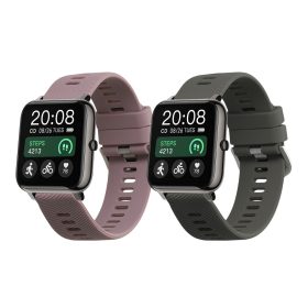   Σετ 2 ιμάντες Kwmobile για Popglory P66, Πολύχρωμο/Μωβ, Σιλικόνη, KWM000024SZ002C