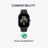 Σετ 2 προστατευτικών μεμβρανών Kwmobile για Amazfit GTS 3, Διαφανές/Μαύρο, Πολυμερές, KWM000024VK001C