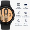 Σετ 2 προστατευτικών μεμβρανών Kwmobile για Samsung Galaxy Watch 4, Διαφανές/Μαύρο, Πολυμερές, KWM000024WE001C