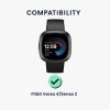 Σετ 2 προστατευτικών μεμβρανών Kwmobile για Fitbit Versa 4/Sense 2, Διαφανές/Μαύρο, Πολυμερές, KWM000024WK001C