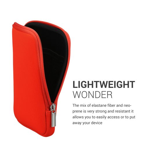 Kwmobile Universal Cover for 6 inch eBook Reader, Orange, Neoprene, KWM000010OQ011C