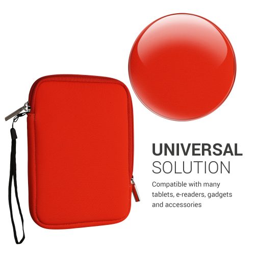 Kwmobile Universal Cover for 6 inch eBook Reader, Orange, Neoprene, KWM000010OQ011C