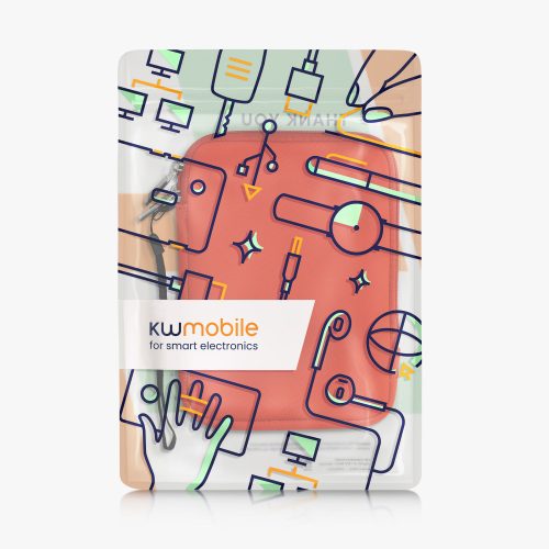 Kwmobile Universal Cover for 6 inch eBook Reader, Orange, Neoprene, KWM000010OQ011C