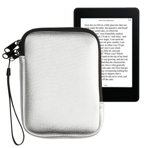 Kwmobile Universal Cover for 6 inch eBook Reader, Silver, Neoprene, KWM000010OQ013C