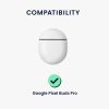 Θήκη ακουστικών Kwmobile για Google Pixel Buds Pro, Γκρι/Μαύρο, Σιλικόνη, KWM000017PM002C