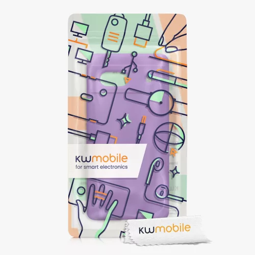 Θήκη Kwmobile για Google Pixel 7a, Purple, Silicone, KWM000019YE028C