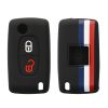 Κάλυμμα κλειδιού αυτοκινήτου Kwmobile για Peugeot/Citroen 2 Κουμπιά, Πολύχρωμο, Σιλικόνη, KWM0000093T004C