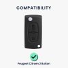 Κάλυμμα κλειδιού αυτοκινήτου Kwmobile για Peugeot/Citroen 2 Κουμπιά, Πολύχρωμο, Σιλικόνη, KWM0000093T004C