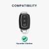 Κάλυμμα κλειδιού αυτοκινήτου Kwmobile για Hyundai 3 κουμπιά - Keyless Go, Σκούρο Πράσινο, Σιλικόνη, KWM000009FX002C
