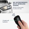 Θήκη κλειδιού αυτοκινήτου Kwmobile για VW 3 κουμπιά, Μαύρο/Γκρι, Eco Leather, KWM000024XN002C