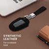 Κάλυμμα κλειδιού αυτοκινήτου Kwmobile για Peugeot/Citroen 3 Κουμπιά - Smart Key, Μαύρο/Γκρι, Οικολογικό Δέρμα, KWM000024XO002C