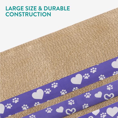 Set 3 Placi de zgariat pentru Pisici Navaris, 51x25x45 cm, carton, NAV000025ZF001C