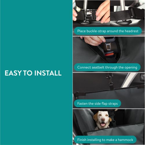 Husa auto pentru scaun caini Navaris, 4 pereti de protectie, waterproof, NAV0000272C001C