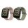 Σετ 2 ιμάντες Kwmobile για Amazfit Bip 5/GTR 4, Πράσινο/Ροζ, Σιλικόνη, KWM000024YT003C