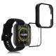 Σετ 2 καλύμματα Kwmobile με τζάμι ασφαλείας για Amazfit Bip 5, Διαφανές/Μαύρο, Πλαστικό, KWM000024ZC002C